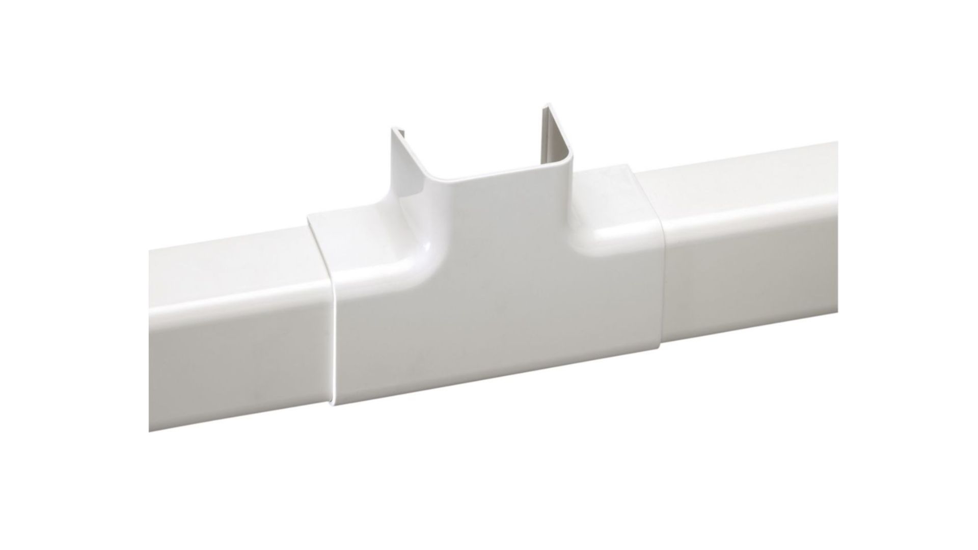 Té d'intersection pour goulotte 110x75 ivoire (carton de 2pcs) - IMPERIALE