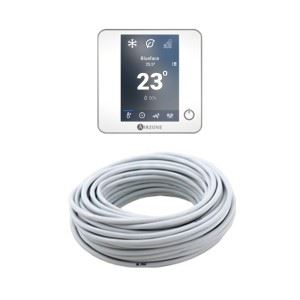 Pack de thermostats Airzone - 4 Blueface blanc + 4 câble 15m