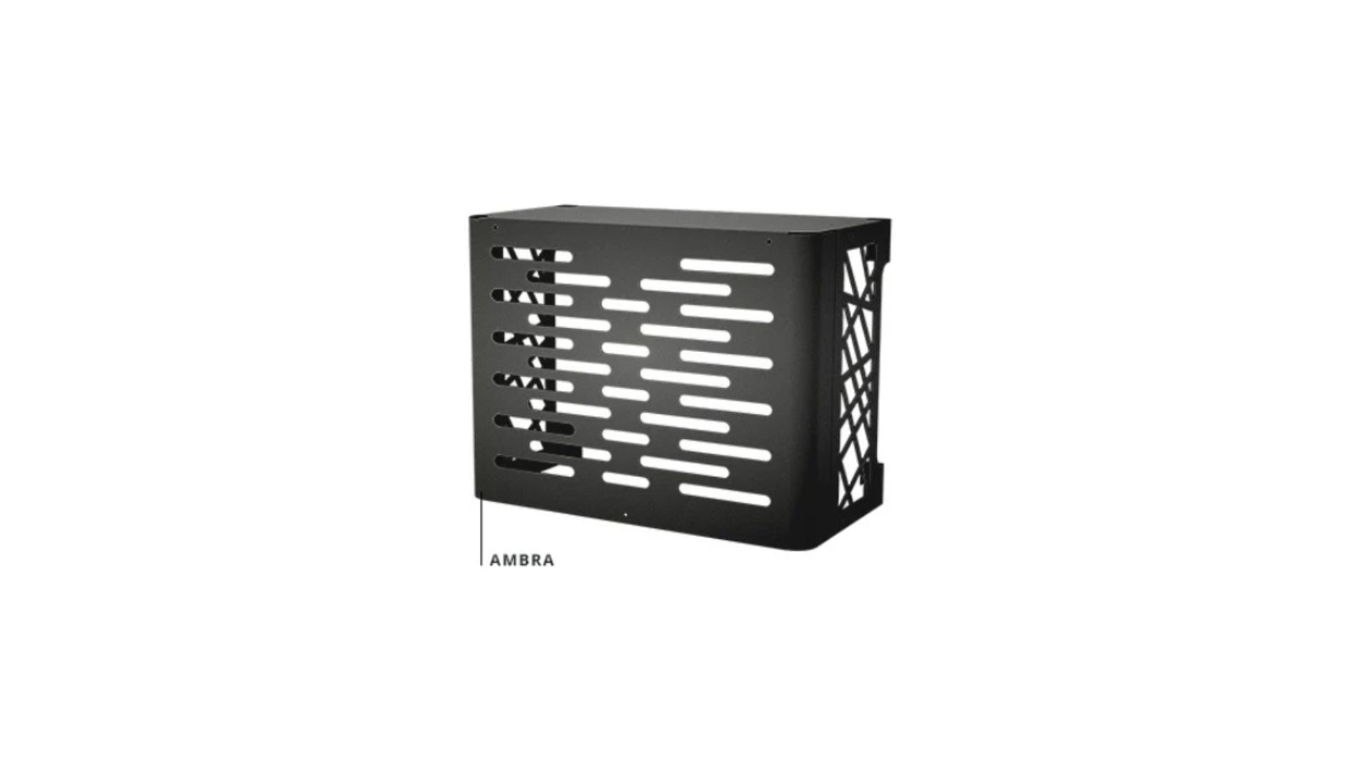 Cache climatisation en acier galvanisé model Ambra Taille L - noir - ASPEN PUMPS