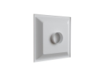 Diffuseur circulaire en aluminium blanc mate - déflecteurs carrés - pour dalle de faux-plafond de 600x600 mm - 1 x Ø 250 mm - BAILLINDUSTRIE