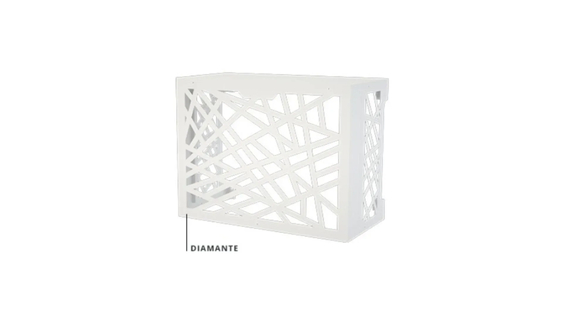 Cache clim acier galvanisé model Diamante Taille XL - blanc - ASPEN PUMPS