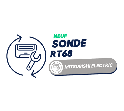 Sonde RT68 (OUTDOOR H/E TEMP.THERMIST) - pour SUZKA35VA2TH /  SUZ-KA25VA2.TH / MUZ-EF42VE-E2/E5/ MUZ-HJ50VA-E1 -MUZ-EF35VE-E3- MITSUBISHI ELECTRIC