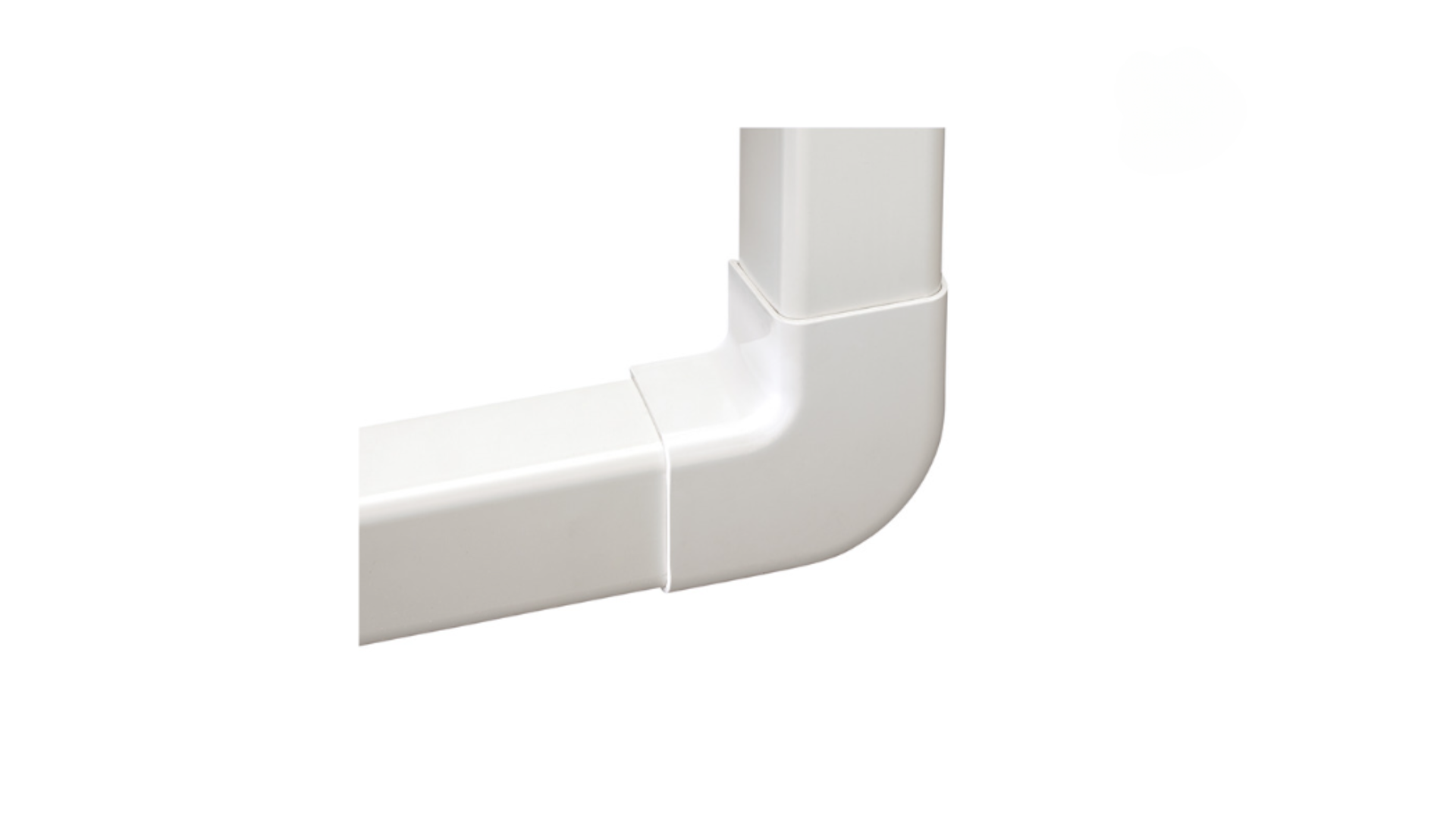 Angle plat blanc 80x60 (carton de 8 pièces)