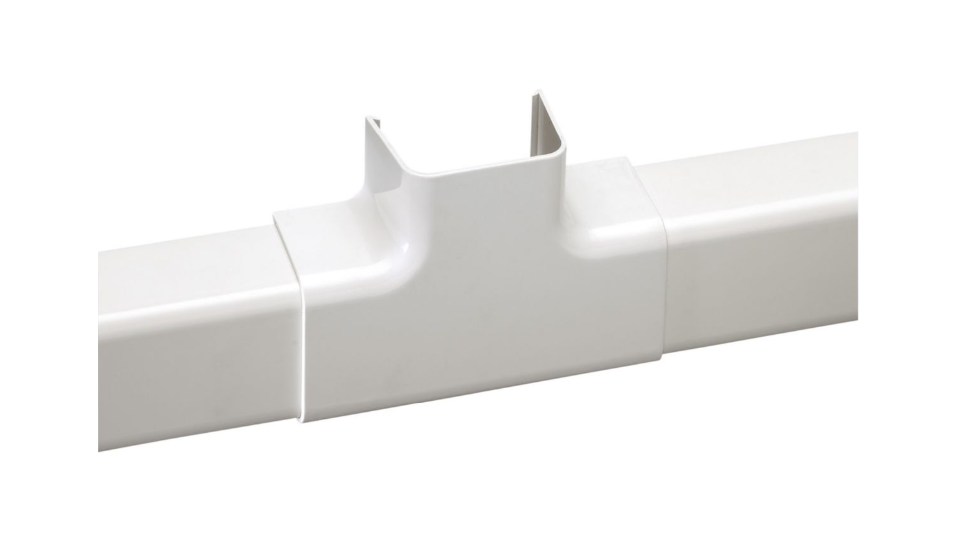 Té d'intersection pour goulotte 80x60 ivoire (4pcs) - IMPERIALE