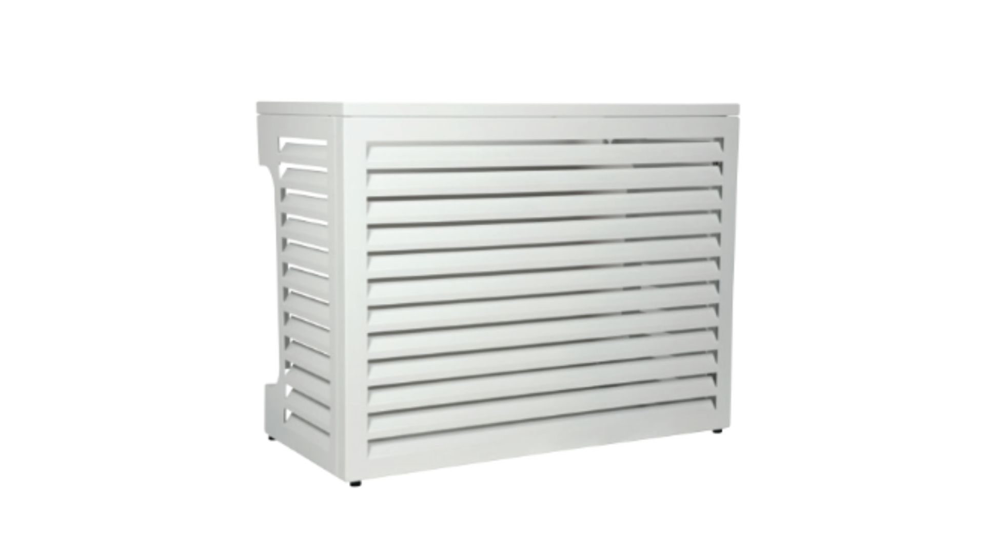 Cache climatisation aluminium blanc - Taille M