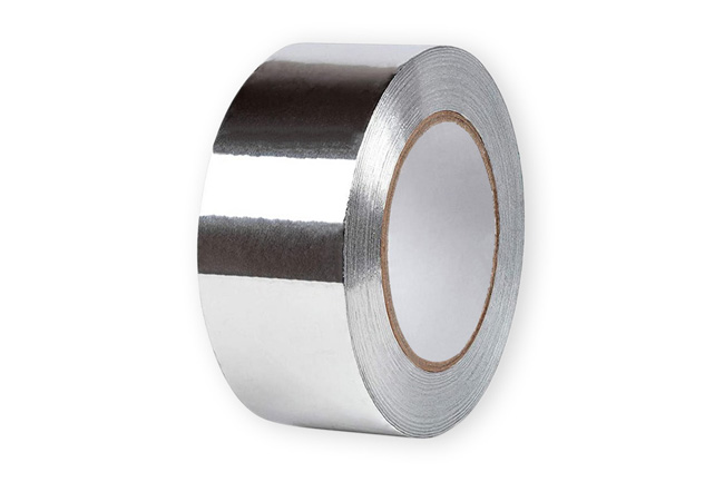 Ruban adhésif Aluminium / Bande adhésive Alu de 40 µ d'épaisseur 50 mm de large et 50 mètres de long