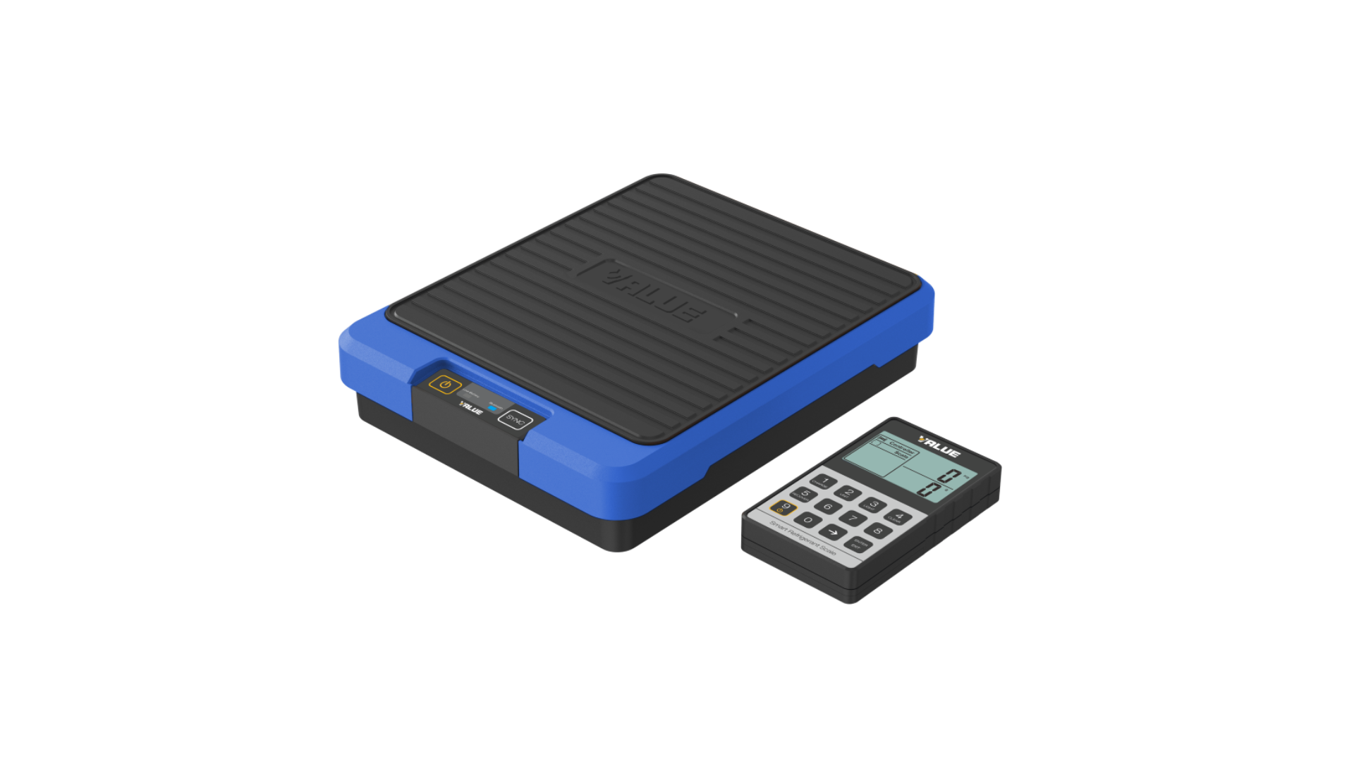 Balance électronique programmable connectée 100 kg avec affichage sans fil, rés. 5g, plateau 210x260mm, housse souple - VALUE