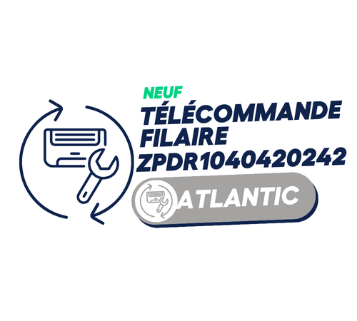 UTY-RNRYZ5 - Télécommande filaire à écran tactile (en remplacement de UTY-RNRY) - ATLANTIC dont 0,12 euros d''éco-contribution