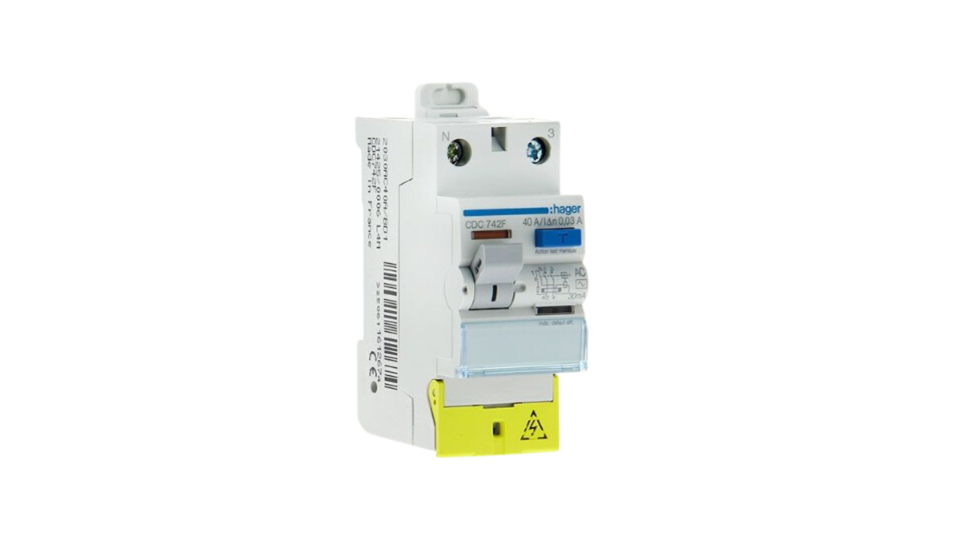 Interrupteur différentiel 40A 30mA type AC 230V / HAGER