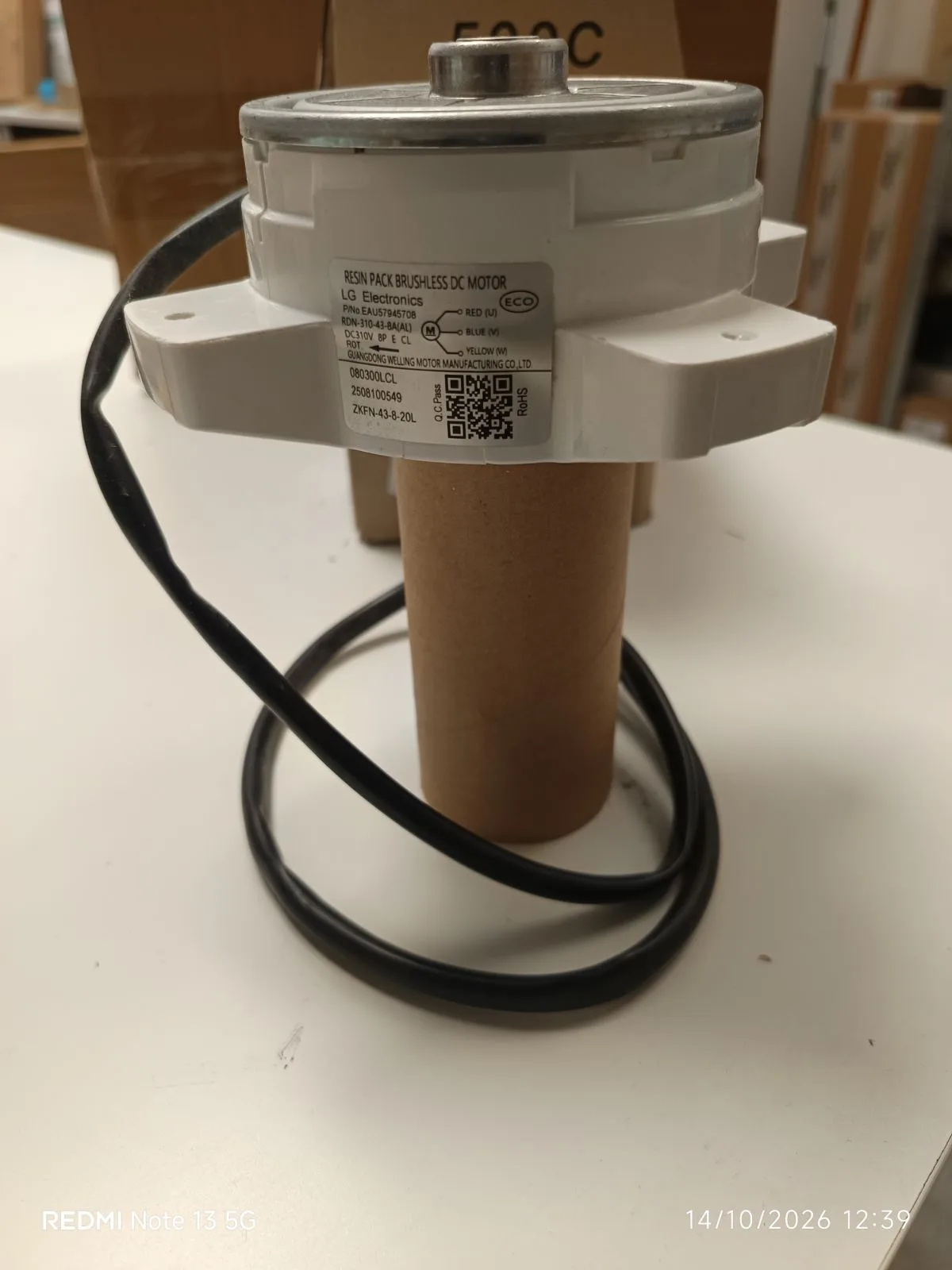 MOTEUR VENTILATEUR - PC09SQ.UA3 / DM12RP.UL2 / A09FR.UL2  - LG