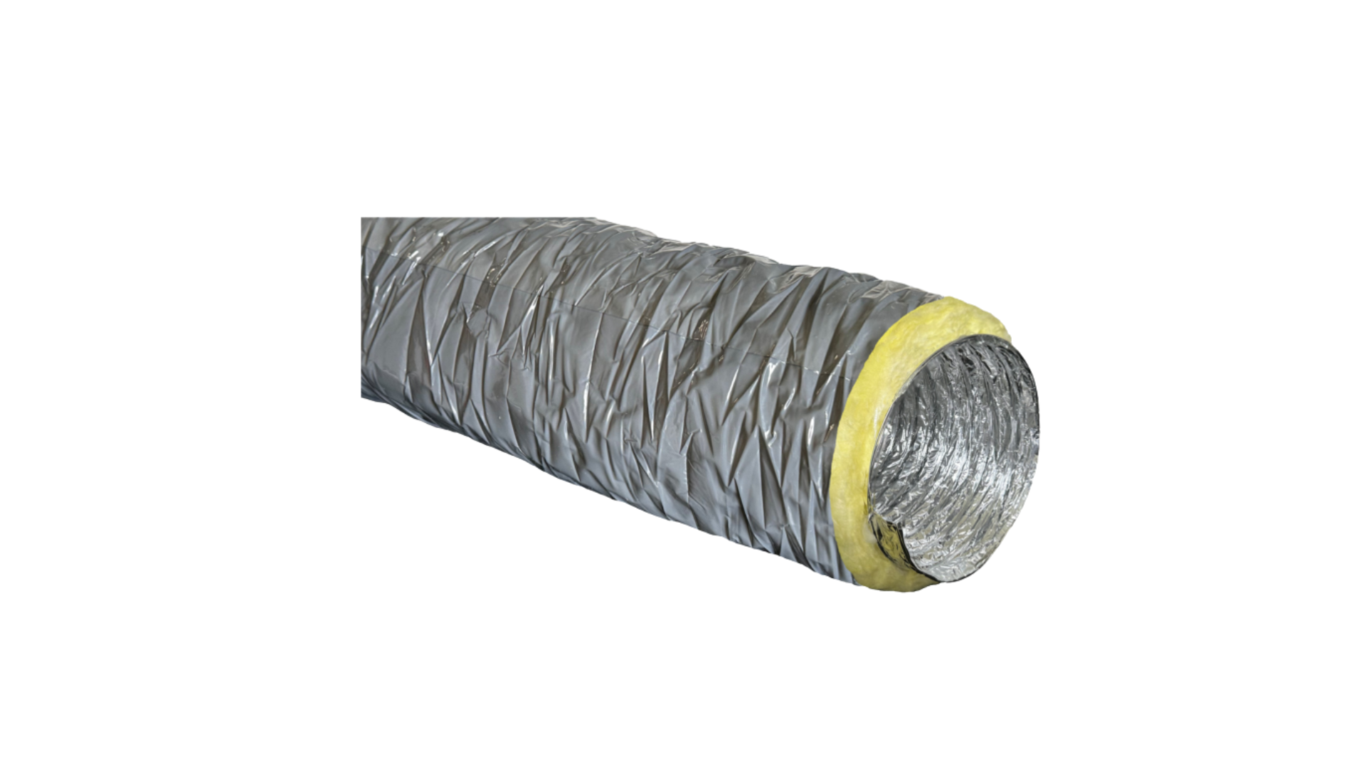 VMC - Gaine souple Aluminium - Jaquette PVC - Ø 082 mm - 1 x 6m - ACOMAT VENTILATION