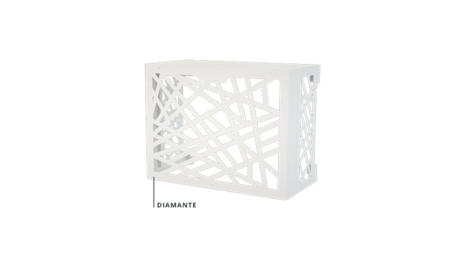 Cache clim acier galvanisé model Diamante Taille S - blanc - ASPEN PUMPS