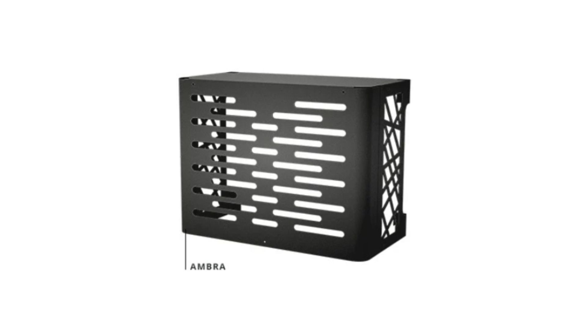 Cache climatisation en acier galvanisé model Ambra Taille M noir - ASPEN PUMPS