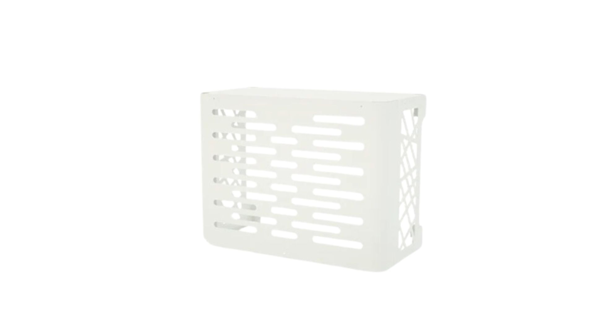 Cache climatisation en acier galvanisé model Ambra Taille  S - blanc - ASPEN PUMPS