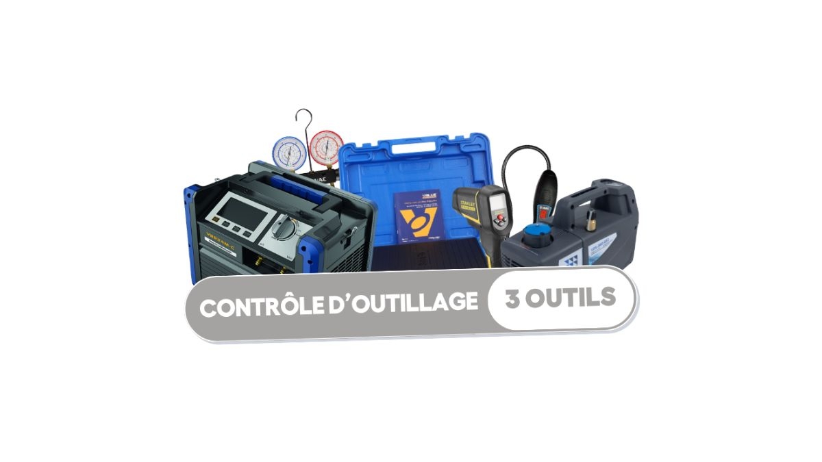 Forfait de vérification d'outillage frigoriste - 3 outils  (toutes marques)