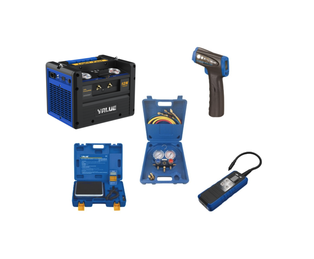 Kit outillage pour Attestation de Capacité avec VRR12N, VES100A, VML1, VMG2R410AA et TF-VIT300S - VALUE