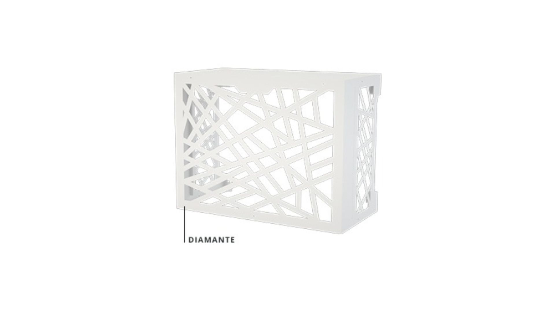 Cache clim acier galvanisé model Diamante Taille L - blanc - ASPEN PUMPS