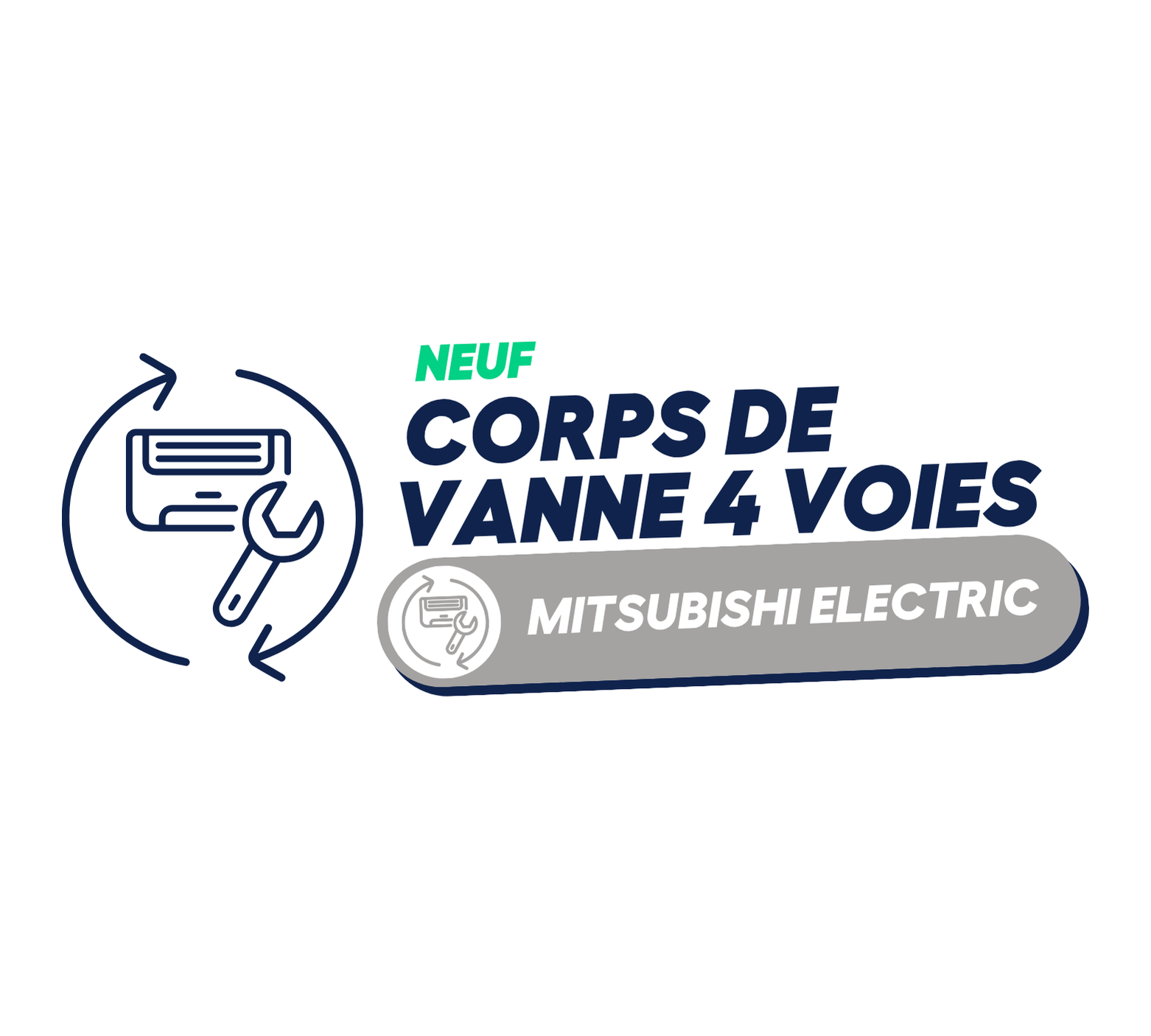 Vanne 4 voies corps pour MUZ-HR25VF-E1 - MITSUBISHI ELECTRIC (neuf)