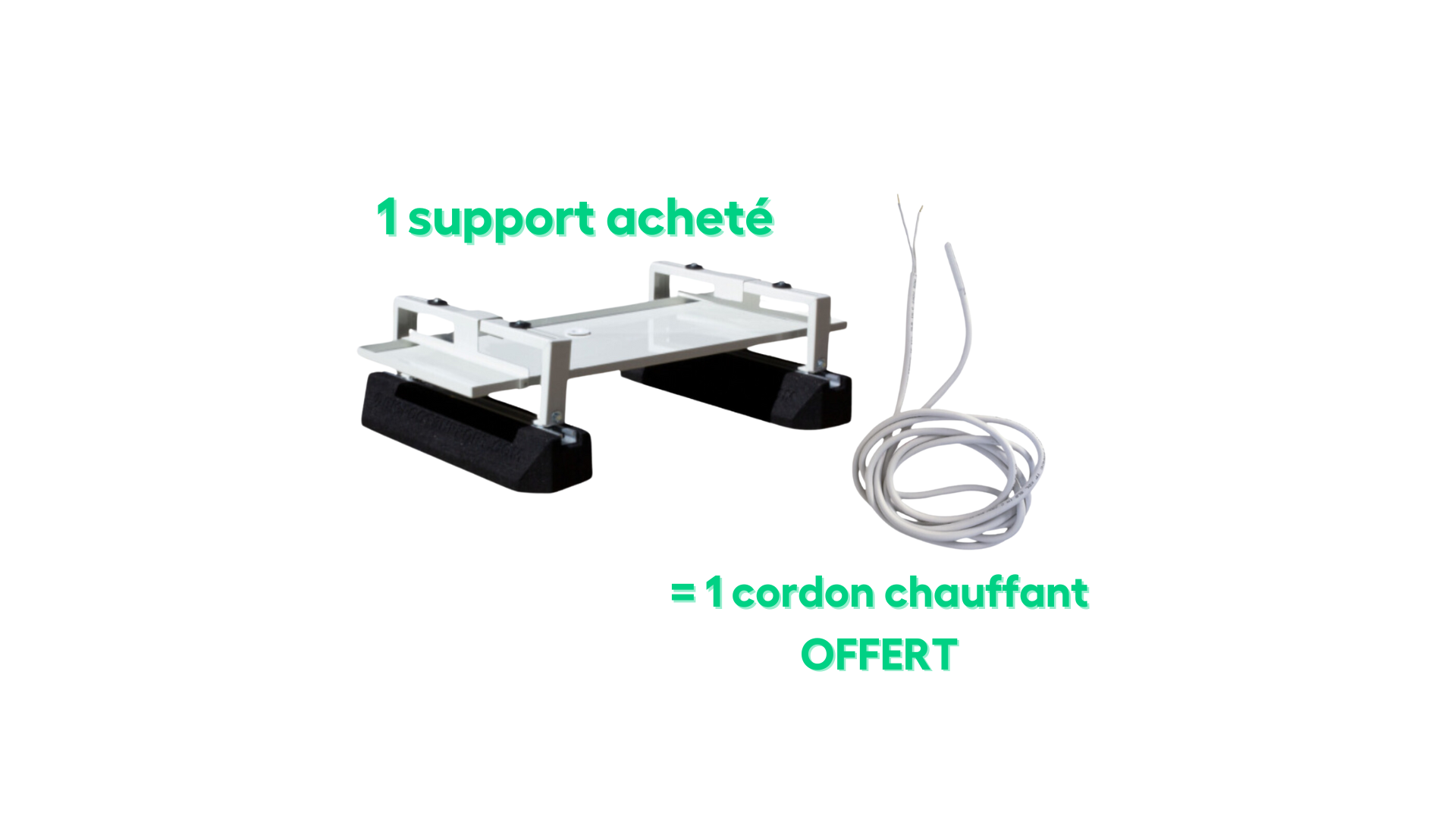 Kit Support Pompe à Chaleur - BIG FOOT SYSTEMS + Cordon chauffant 2 mètres TEDDINGTON OFFERT / B2075