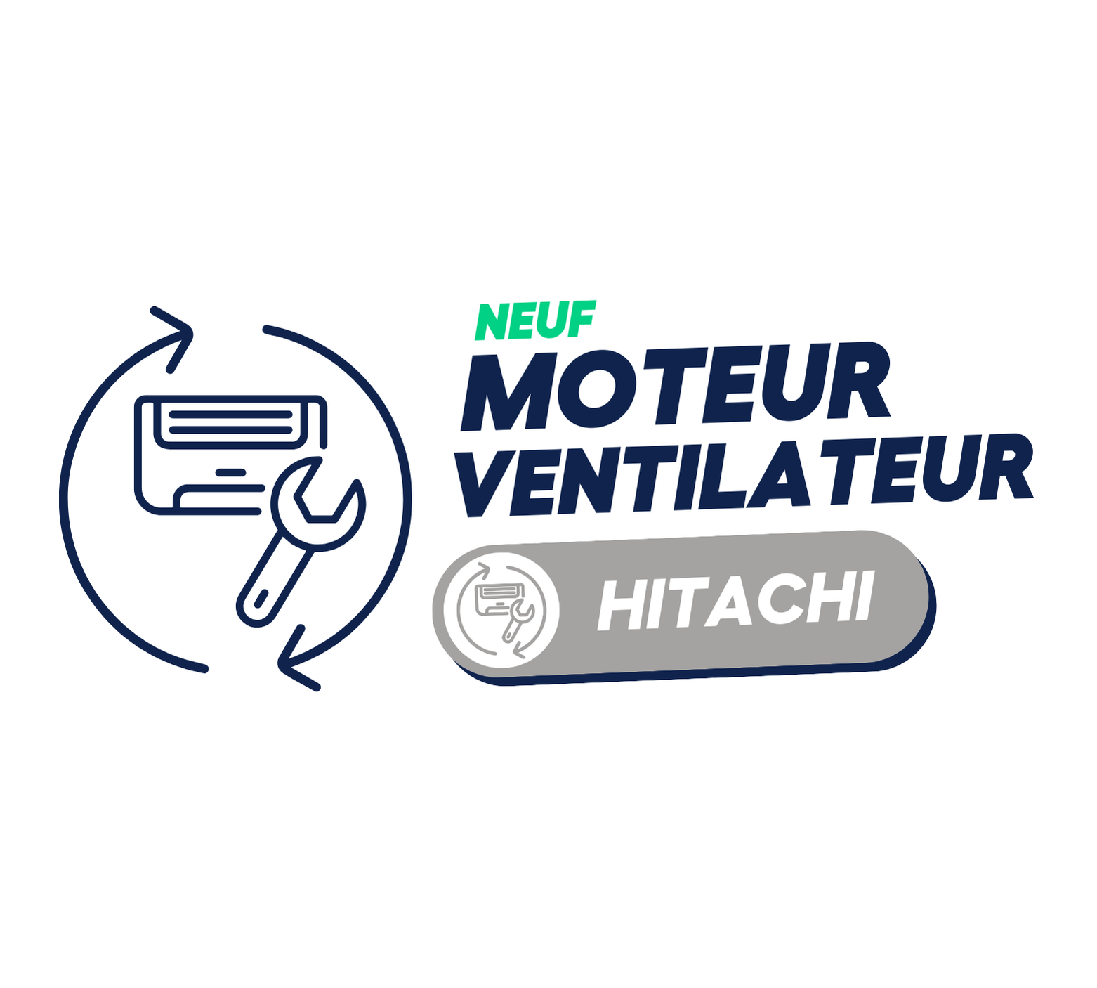 HITACHI - Moteur ventilateur pour RAM-90NP5A (neuf)