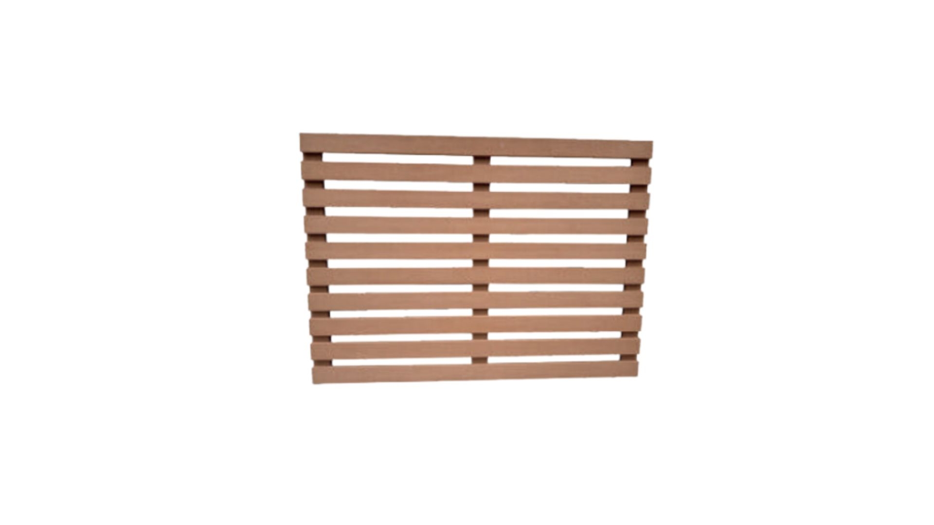 Panneau arrière de cache clim - composite - taille L - teck