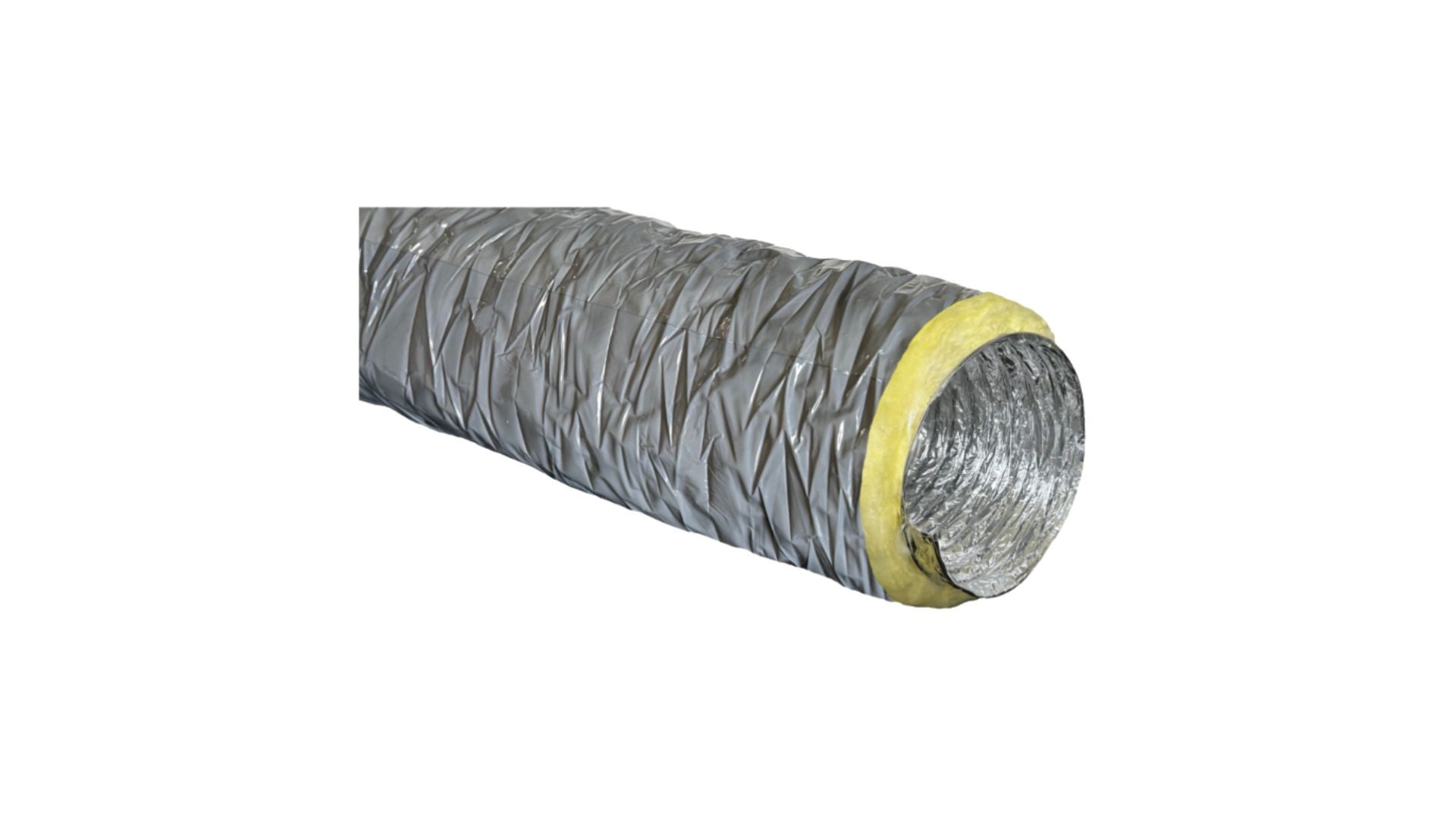 VMC -  Gaine souple Aluminium - Jaquette  PVC - Ø 82 mm - 1 x 6m - ACOMAT VENTILATION