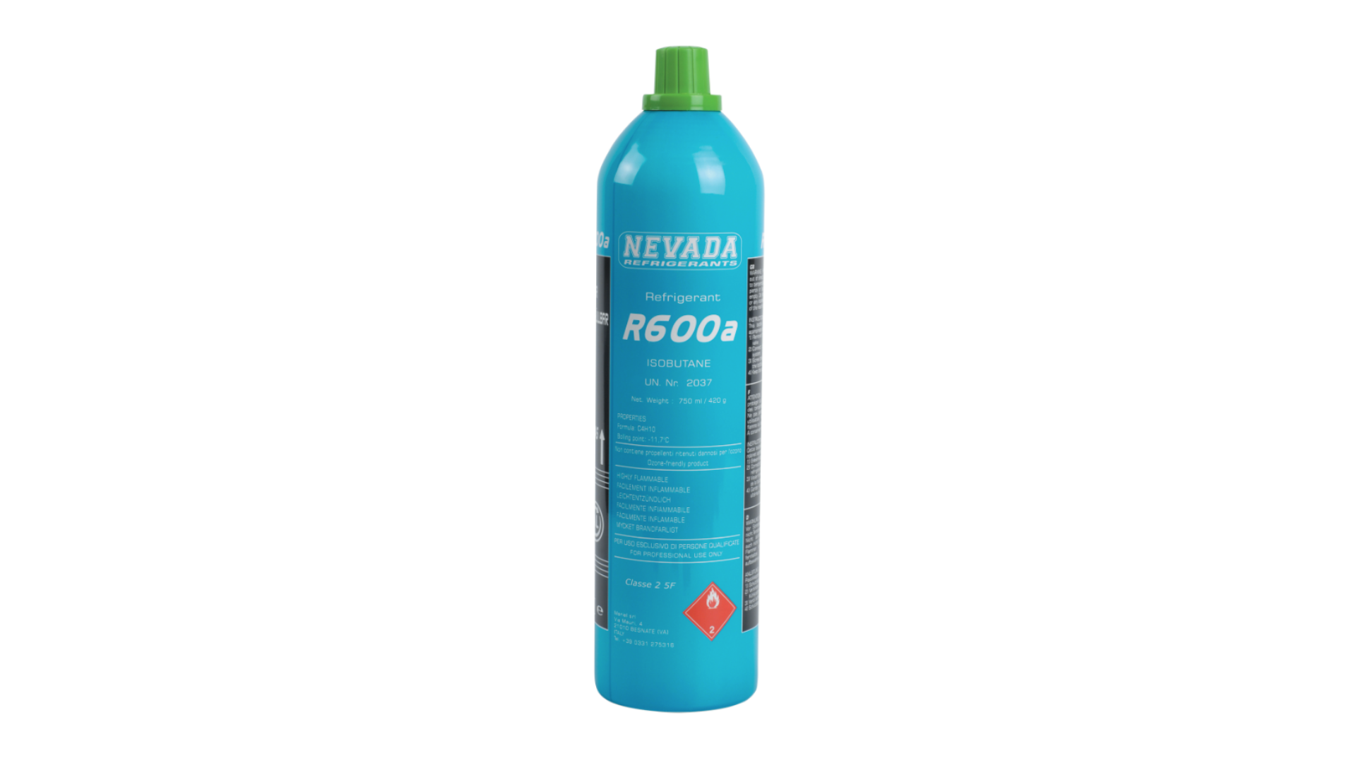 Bouteille refr.isobutane R600 420 GR