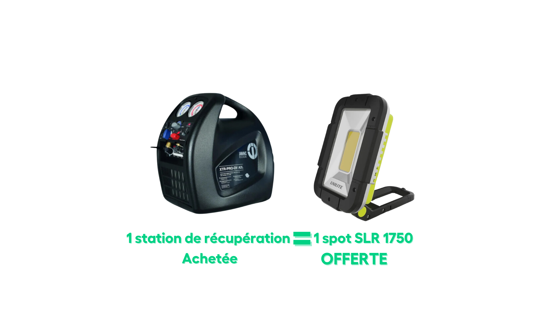 1 station de récupération JAV-1061 achetée = 1 lampe SLR-1750 OFFERTE