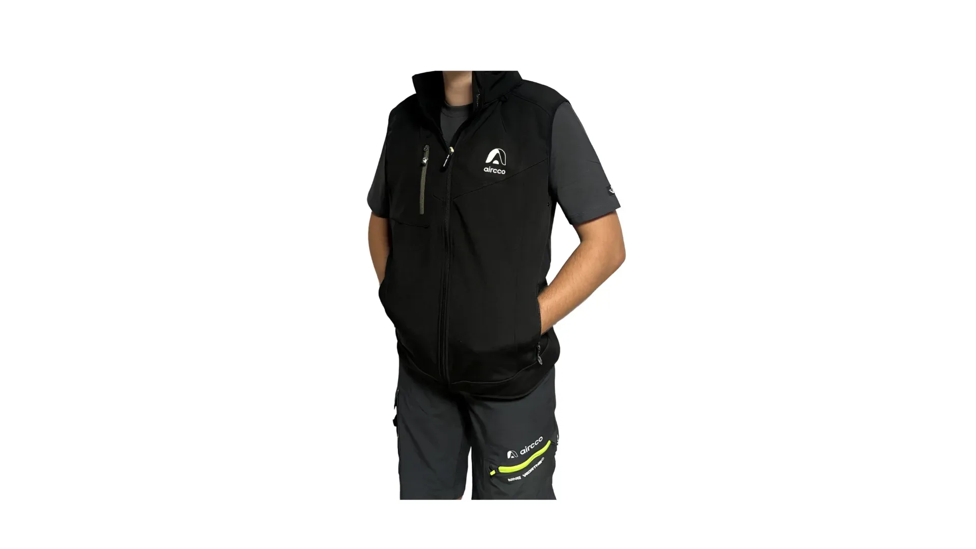 Gilet de travail sans manches noir XXL