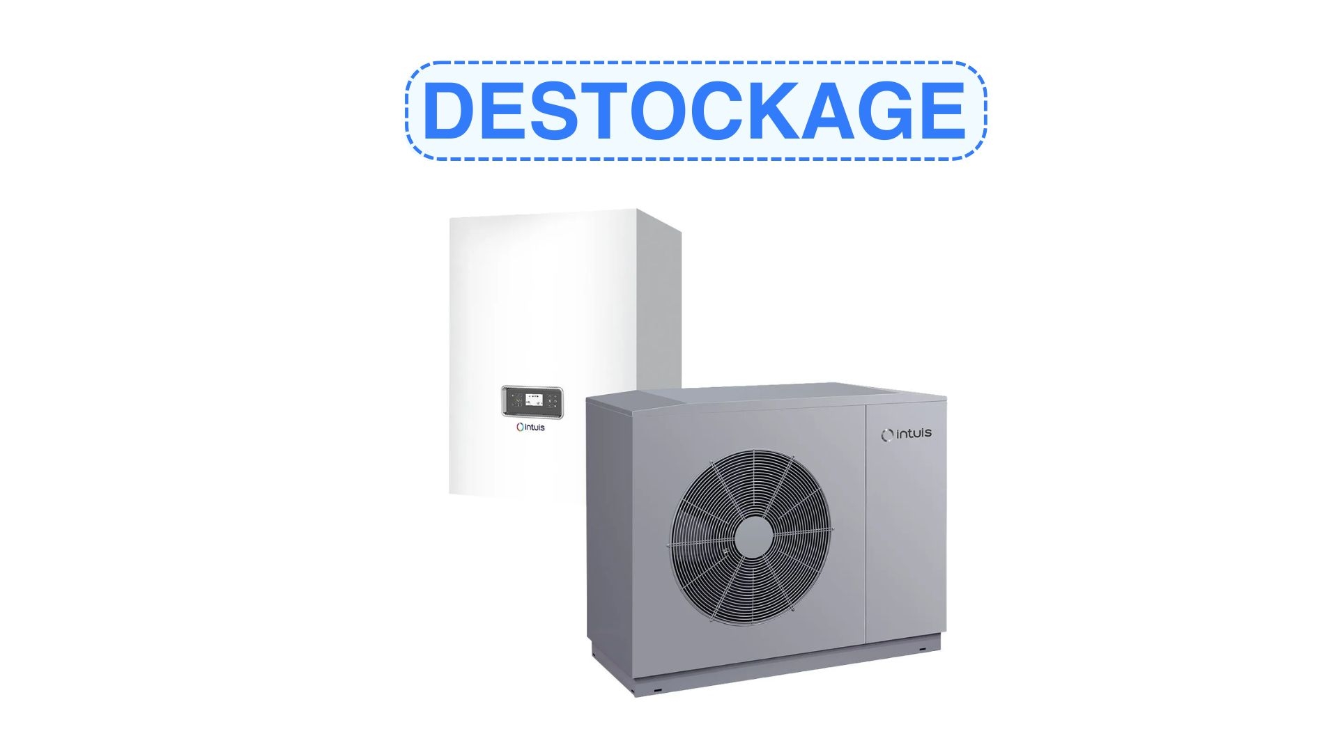 Pompe à chaleur air/eau 14 monophasé, HTi70 14 mono Premium+ ultramodulante de 15 à 100%, monobloc R290 pilote Premium+, 1circuit chauffage - INTUIS