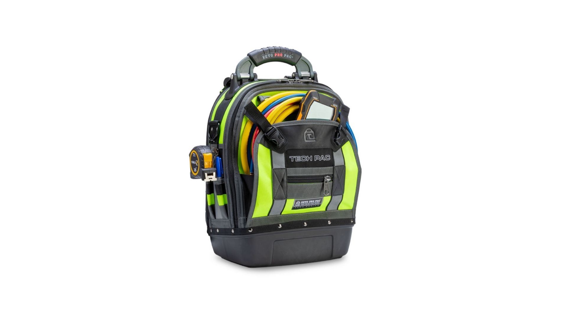 Pro Pac Sac à dos à outils Tech Pac Jaune Haute Visibilité - VETO