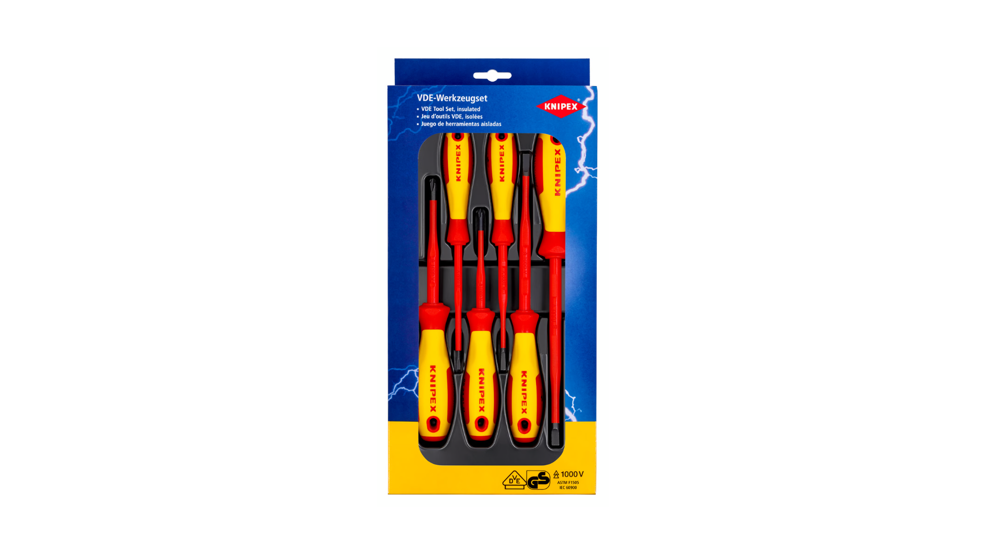 Jeu de tournevis VDE Fente / Phillips (6pcs) - KNIPEX