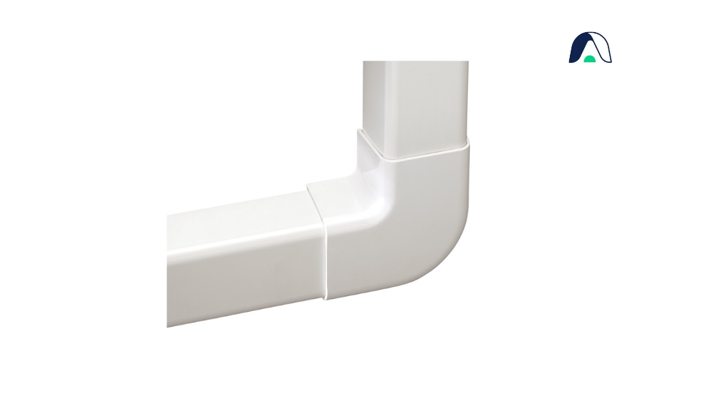 Angle plat blanc 80x60 (carton de 8 pièces)