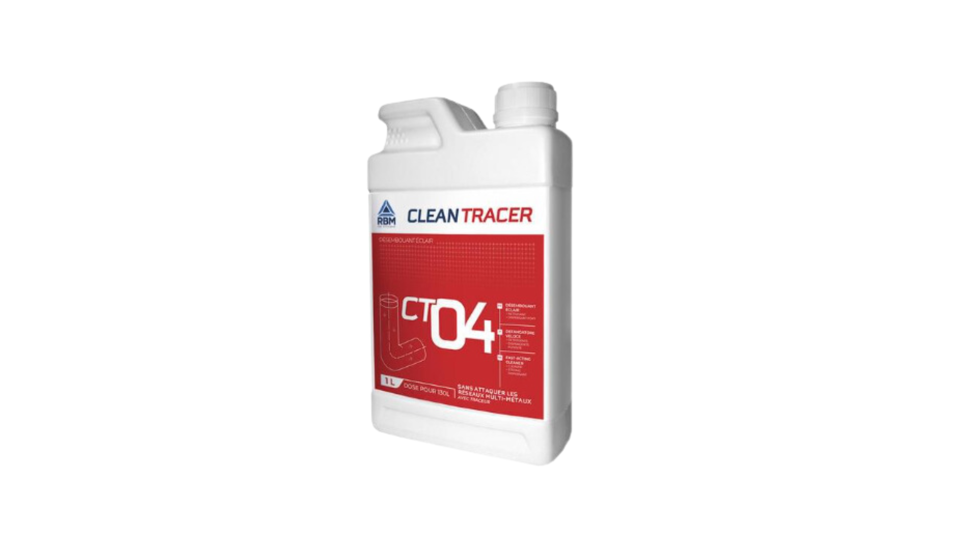 Clean Tracer CT04 Désembouant / Nettoyant réseaux, tuyauterie, canalisation - RBM