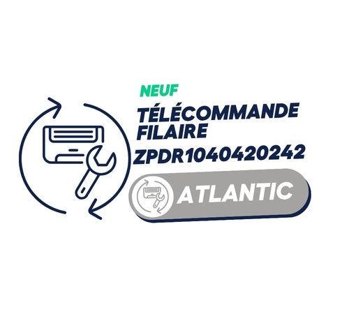 UTY-RNRYZ5 - Télécommande filaire à écran tactile (en remplacement de UTY-RNRY) - ATLANTIC dont 0,14 euros d''éco-contribution