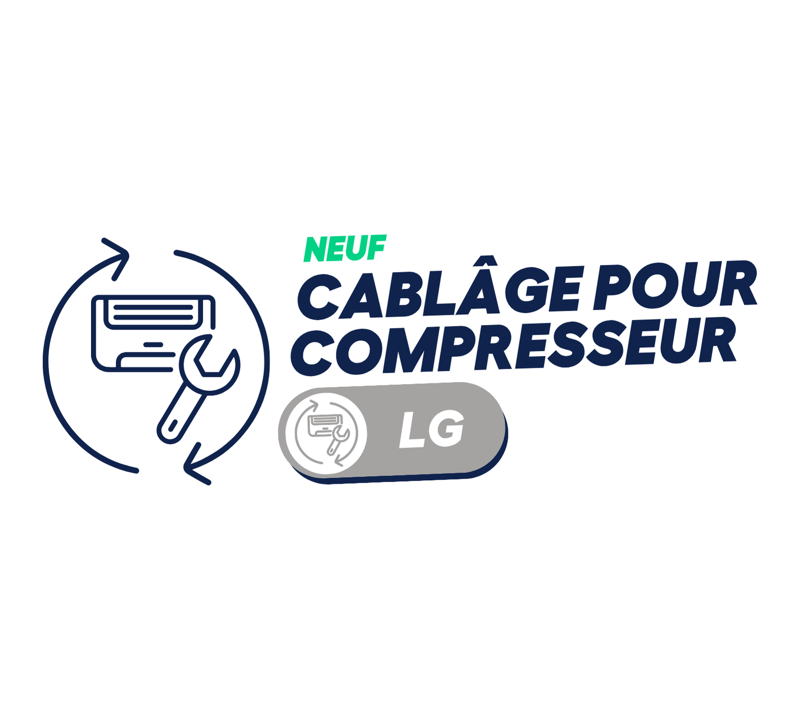 Cablâge pour COMPRESSEUR - UU30W.UED - LG (neuf)