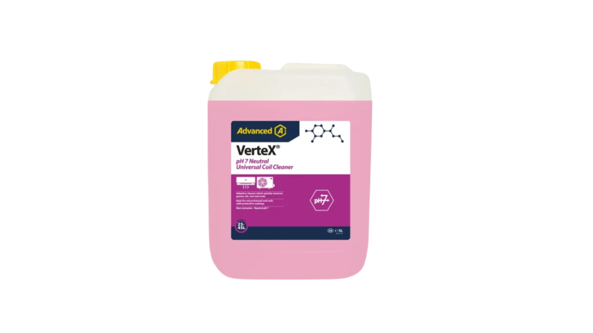 Nettoyant Universelle Vertex 5L (pH neutre) évaporateur/condenseur / Advanced