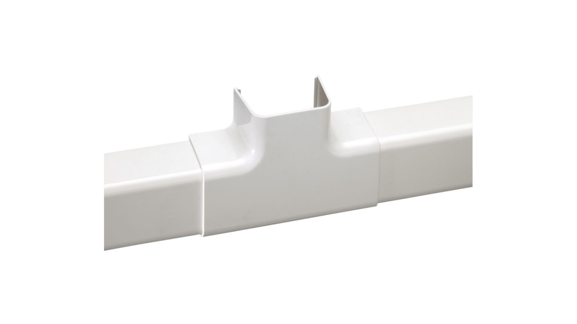 Té d'intersection pour goulotte 110x75 blanc (carton de 2pcs) - IMPERIALE