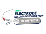 DE DIETRICH - S100890 Electrode allumage / ionisation (vis et joint) (neuf)