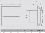 Ventilateur d’extraction design et silencieux 80 m³/h TEDDINGTON LSV100