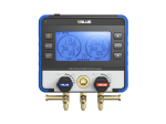 Manomètre électronique connecté avec écran graphique 2 voies et 2 pinces de prise de température, en coffret, batterie lithium rechargeable - VALUE