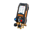 testo 558s kit Smart Vide - Manifold électronique intelligent avec sondes de température et de vide sans fil et jeu de 4 flexibles - TESTO