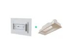Kit Plénum + Diffuseur de soufflage d'air pour plenum 400x150mm / enjoliveur 600x350mm - BAILLINDUSTRIE