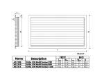 Kit grille linéaire multi-fentes 1135x80 mm + Plenum de soufflage linéaire ABS 1135 mm piquage 250mm