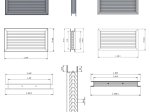 Grille de transfert 400 x 200 mm