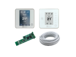 Pack Thermostats BluEZero (1) Think Radio Blancs (3) + Webserver Cloud Wifi + Câble bus - AIRZONE