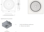 Diffuseur de plafond circulaire RCD-HR