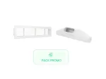 Kit grille linéaire multi-fentes 800x80 mm + Plenum de soufflage linéaire ABS 800 mm piquage 200mm