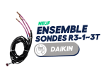 DAIKIN - Ensemble sondes R3-1~3T pour RXYQ16P7W1BA  / RXYQ14P9W1B / RXYQ18P9W1B / EWYQ064BAWP-H (neuf)