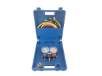 Manomètres 2 voies avec 3  flexibles  - R32, R134a, R407C, R410A - VALUE